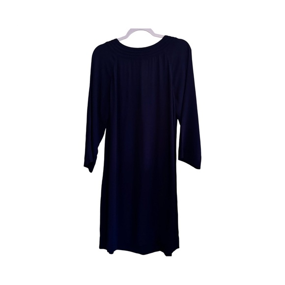 Diane Von Furstenberg New Parlian Navy Shift Dress Size 10 - Picture 3 of 5